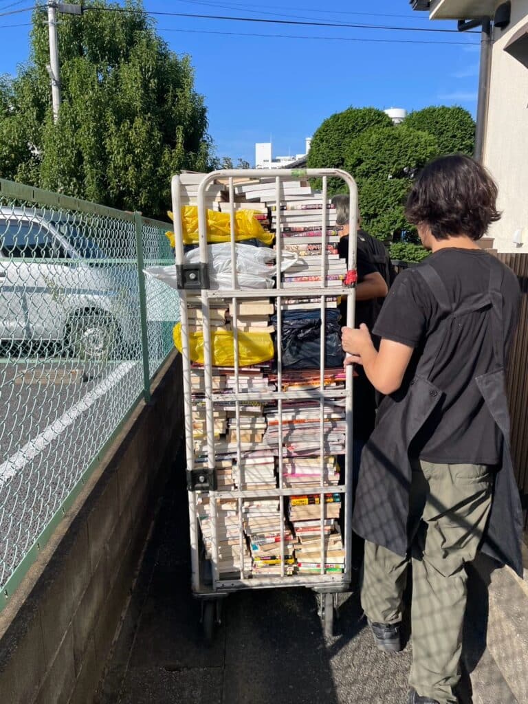 古本出張買取の搬出作業